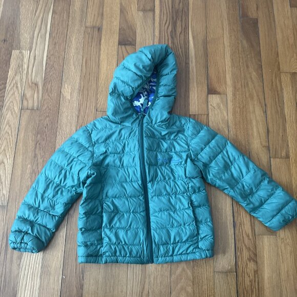 Uniqlo SPRZ NY Kids Puffer Hooded Jacket Andy Warhol Size 5-6 - Picture 1 of 7